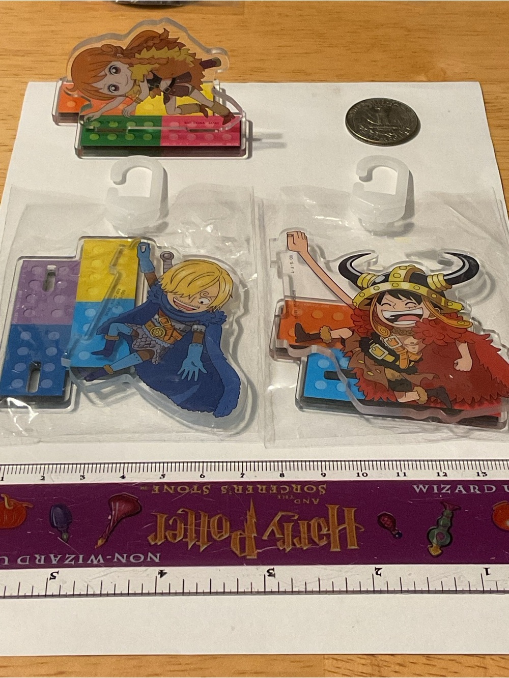 One Piece Luffy Sanji Nami Acrylic Refrigerator Magnet